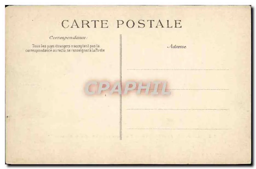 Schloss FONTAINEBLEAU — Nachbildung der Abdikation Napoleons I. — Verlag E.P.D. Nr. 276 - Rückseite