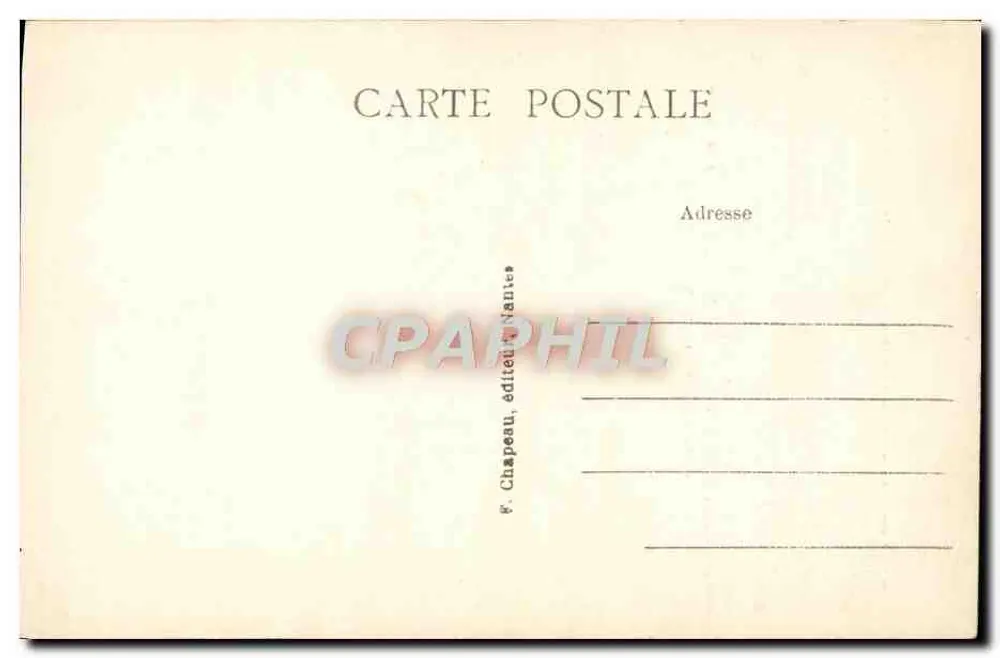 Tinténiac (O Cavaleiro Vincent de) — retrato gravado — F. Chapeau, editor Nantes, n° 302 - Verso