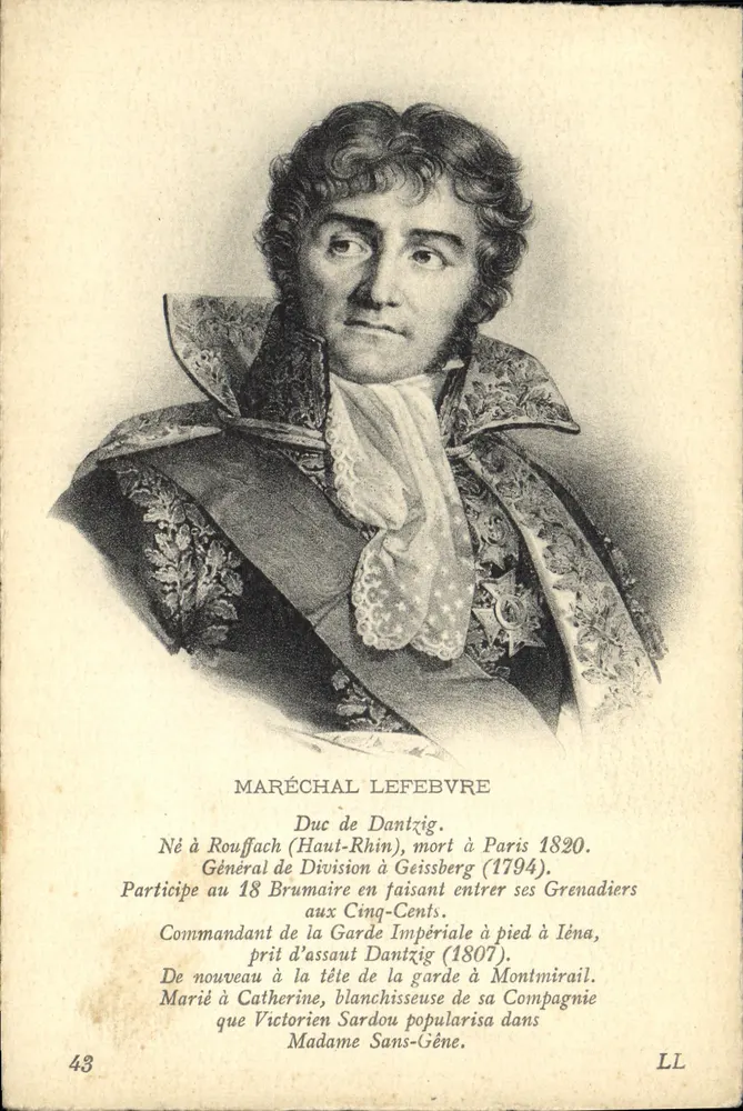 Marzal Lefebvre — Książę Danziku — seria LL numer 43 - Awers