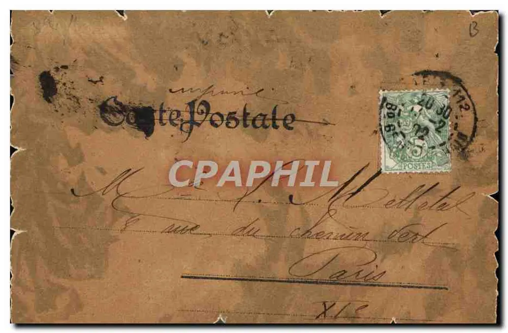 Louis XVI — gemeißelter Porträt — Verlag Léon Roch, 24 rue de Turenne, Paris - Rückseite