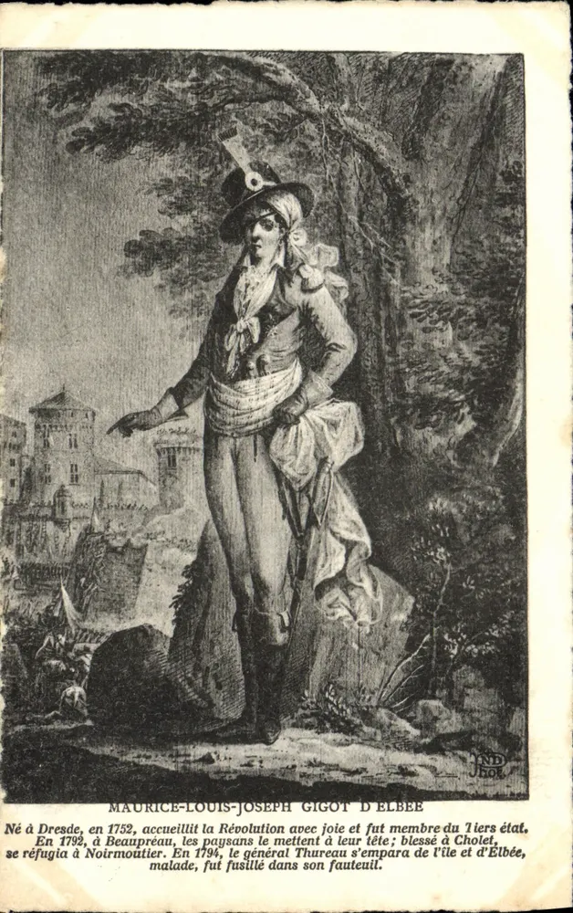 Maurice-Louis-Joseph Gigot d'Elbée — illustrierte Biografie — JND Jhob - Vorderseite
