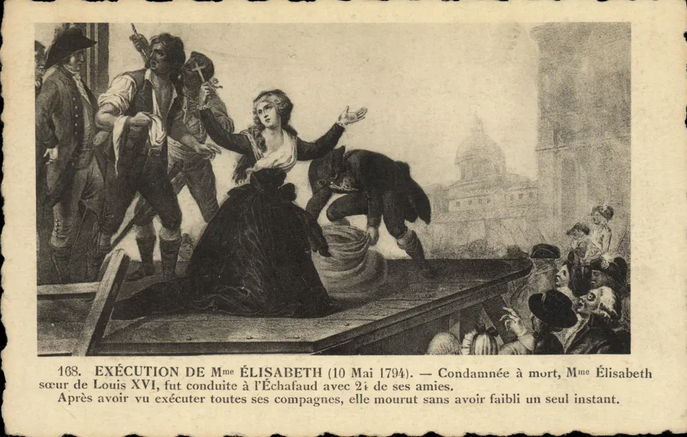 Execução da Sra. Élisabeth — 10 de Maio de 1794 — n° 168 - Frente
