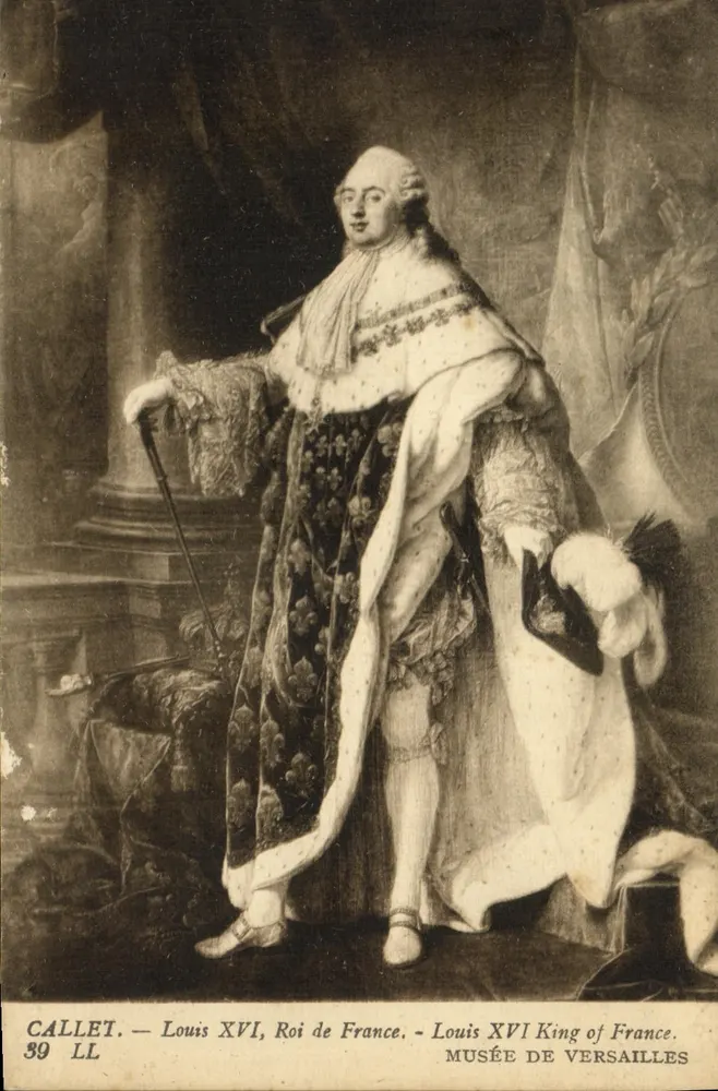 Louis XVI, König von Frankreich — Portrait von Callet — Musée de Versailles — Serie 39 LL - Vorderseite