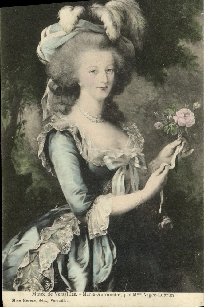 Marie-Antoinette — Portrait von Mme Vigée-Lebrun — Musée de Versailles, Verlag Mme Moreau - Vorderseite