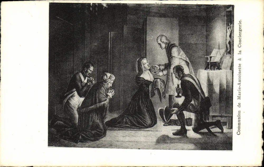 Komunion von Marie-Antoinette in der Conciergerie — n° R292 - Vorderseite