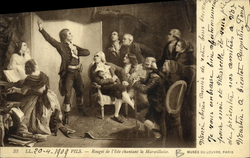 Rouget de l'Isle singt die Marseillaise — Musée du Louvre, Paris — PILS n°33 - Vorderseite