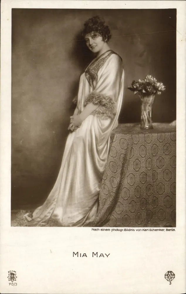 Mia May — Portrait — Phototypie von Karl Schencter, Berlin, n° 70/3 - Vorderseite