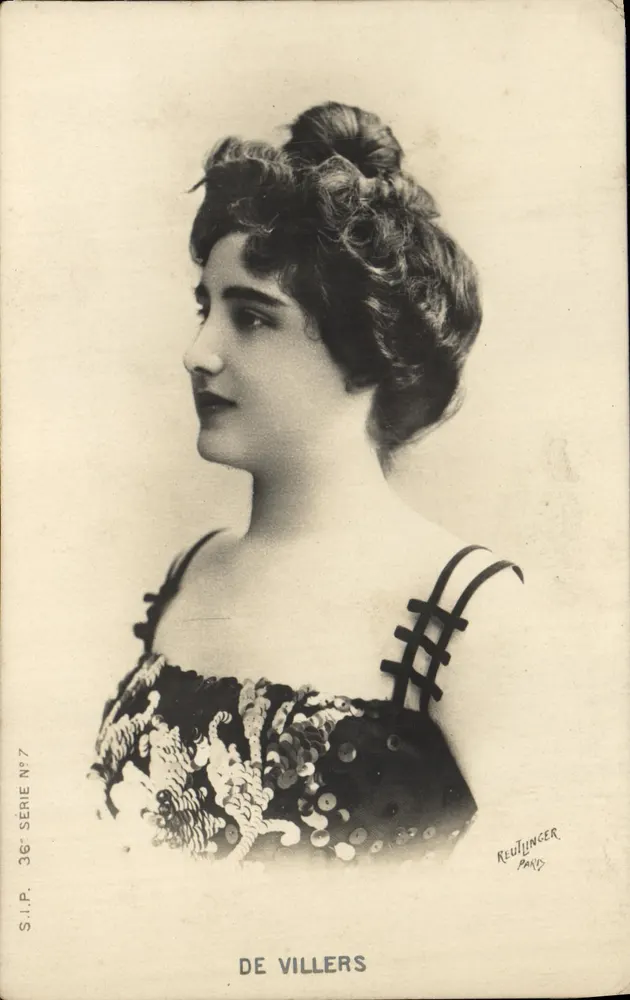 De Villiers — Profilporträt — Reulinger, Paris, S.I.P. Serie Nr. 7 - Vorderseite