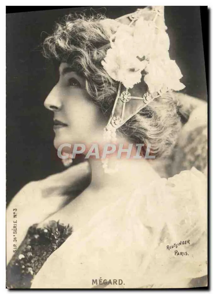 Porträt von Mégard — S.I.P. Serie Nr. 3 — Reutlinger Paris - Vorderseite