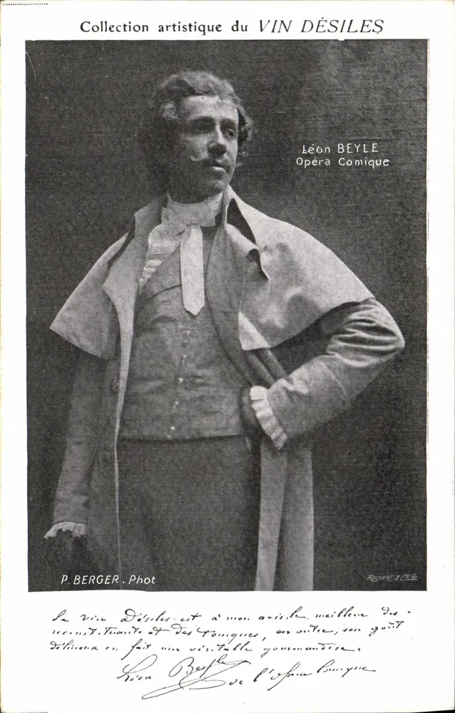 Léon BEYLE — Opéra Comique — Collezione artistica di VIN DÉSILES - Recto