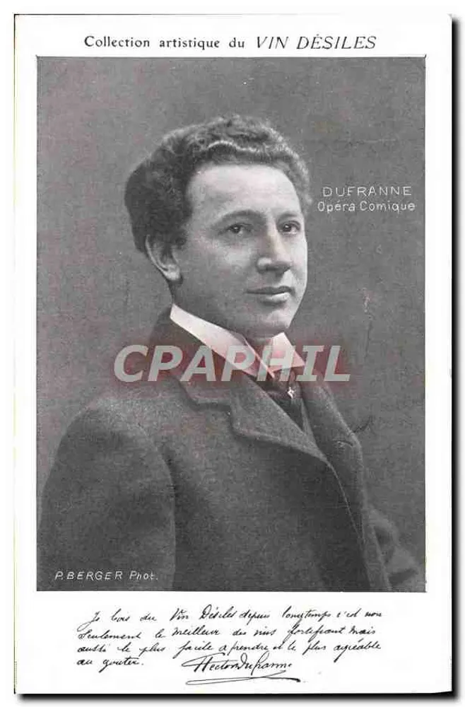 Hector Dufranne — Opéra Comique — Künstlerkollektion von VIN DÉSILES - Vorderseite