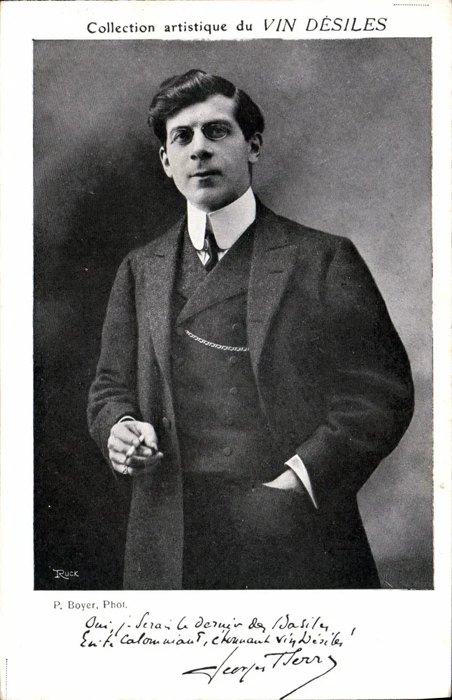 Retrato de un hombre — Colección artística de VIN DÉSILES — Foto de P. Boyer - Anverso