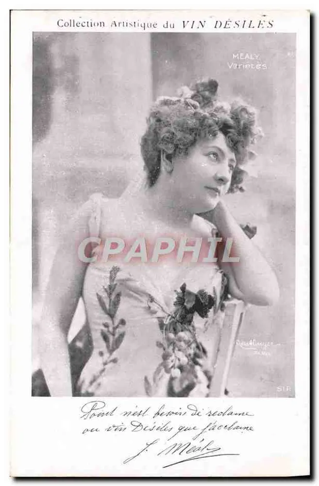 Frau in einem Blumenmusterkleid — Künstlerische Sammlung VIN DÉSILÈS — Verlag Mealy, Paris - Vorderseite