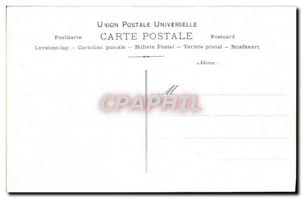 Frau in einem Blumenmusterkleid — Künstlerische Sammlung VIN DÉSILÈS — Verlag Mealy, Paris - Rückseite