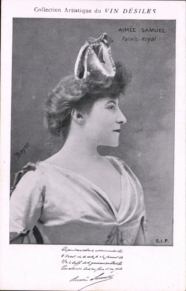 Aimée Samuel — Palais Royal — Künstlerische Sammlung von VIN DÉSILES, veröffentlicht von Boyer - Vorderseite