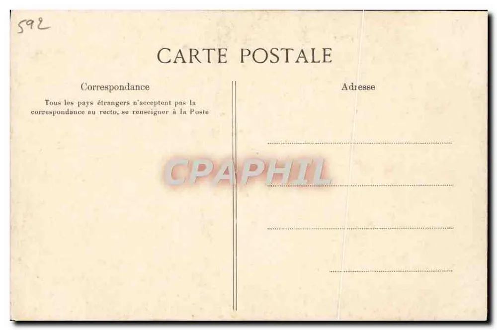 Dame in eleganter Kleidung — Werbung für Wein Désiles — Verlag G.P., Paris, Nr. N - Rückseite