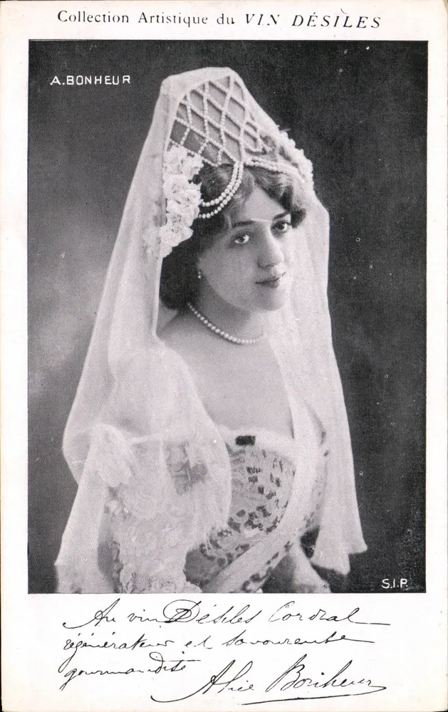 Junge Frau in Hochzeitskleid — Künstlerische Sammlung von V.I.N DÉSILES — A. BONHEUR - Vorderseite