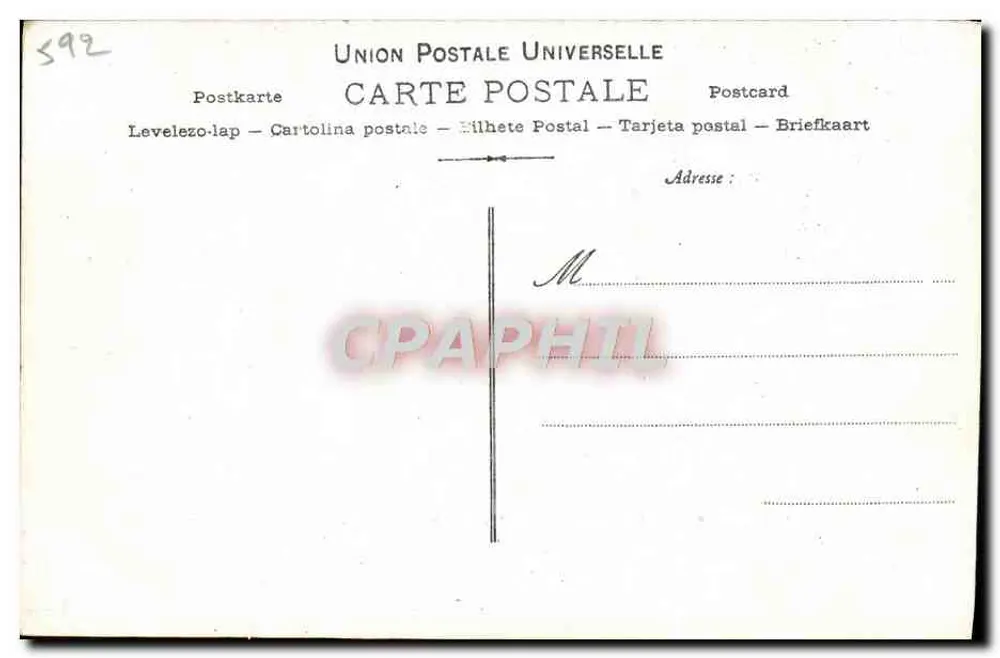 Elegante Frau in Hut mit Federn — Künstlerische Sammlung von VIN DÉSILES — BAXONE Châtelet, Paris - Rückseite