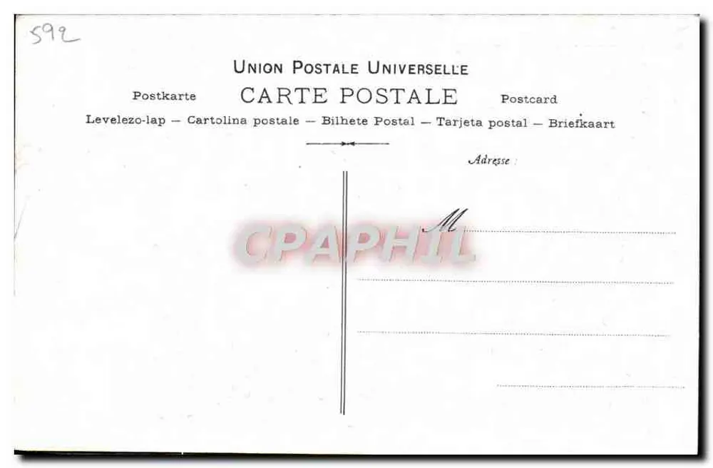 Frau mit blühendem Hut — Künstlerische Sammlung VIN DÉSILES — P. BOYER PARIS - Rückseite