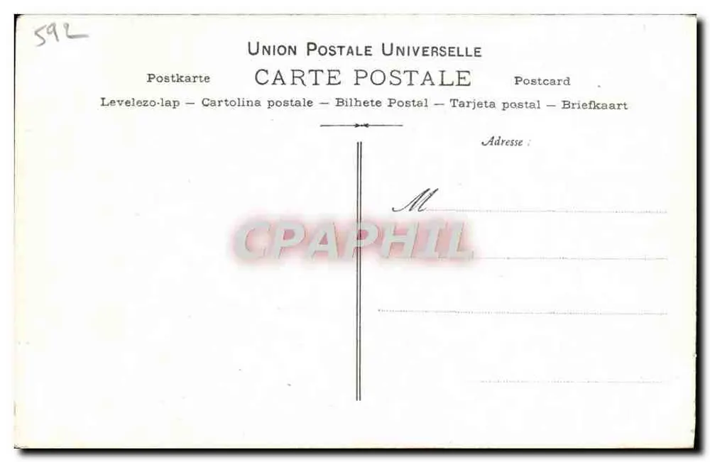 Porträt von Joanne Raunay — Künstlerische Sammlung VIN DÉSILES — veröffentlicht von REUTINGER, Paris 1901 - Rückseite