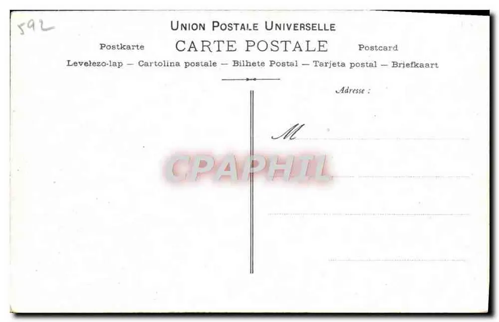 G. Sergy — Portrait — Künstlerische Sammlung VIN DÉSILES - Rückseite