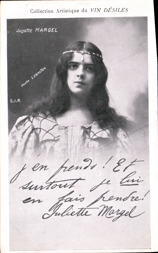 Juliette Margel — Portrait — Künstlerische Sammlung von VIN DÉSILES, Foto Lébreton - Vorderseite