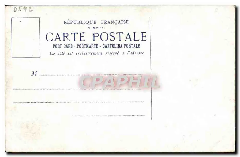 Sujeito mitológico — dançarinas nuas rodeando uma estátua — editor 'Le Ciel', Paris Montmartre - Verso