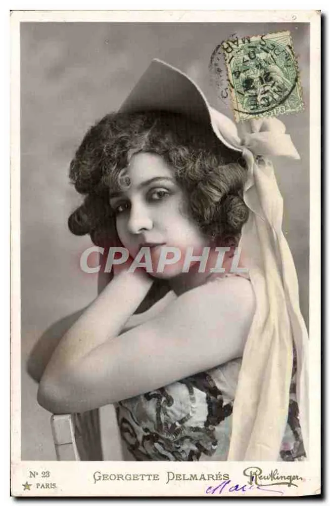 Georgette Delmarès — Portret — Wydawca Reutlinger, N° 23 - Awers