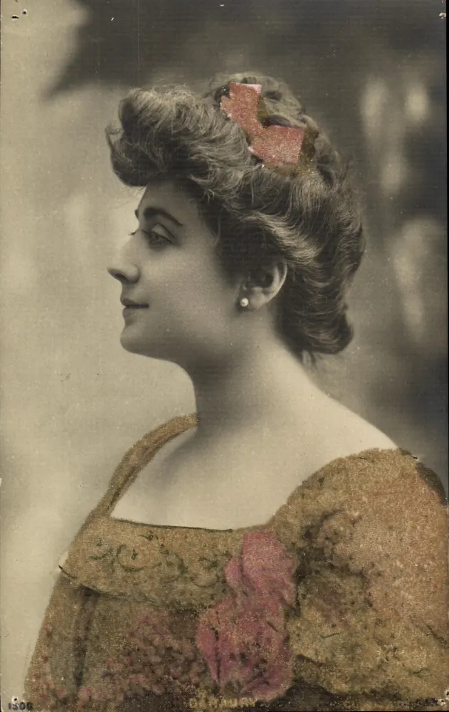 Retrato de mulher — estilo Arte Nova — editor GAPAURY, n° 1506 - Frente