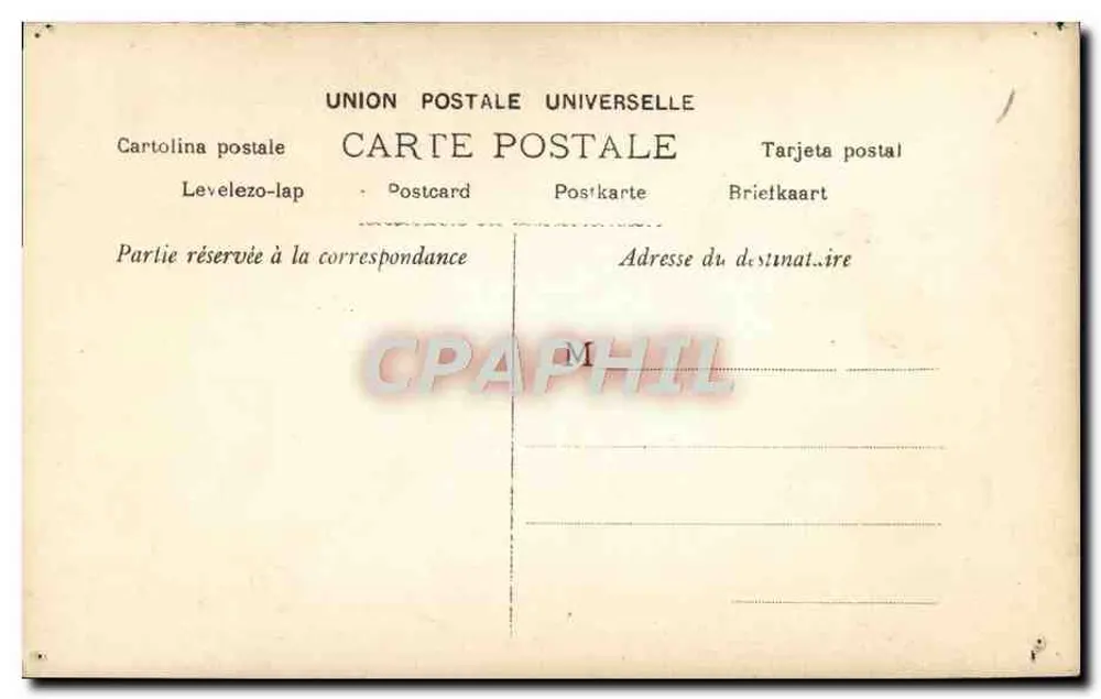 Retrato de mulher — estilo Arte Nova — editor GAPAURY, n° 1506 - Verso