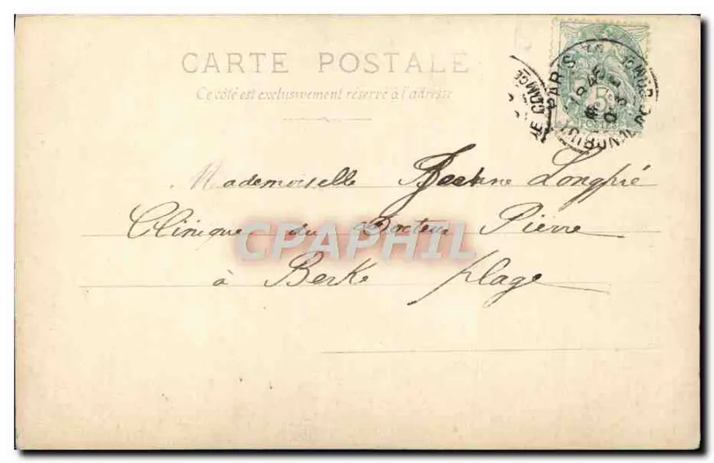 O Culto do Guisante — Mlle Spindler e Mlle Robinne — J. Manuel, Paris, 122/G.S.I.P. - Verso