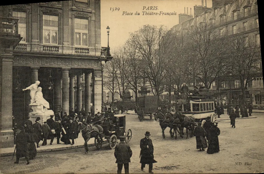 Platz des französischen Theaters — Paris — ND Phot, n° 1529 - Vorderseite