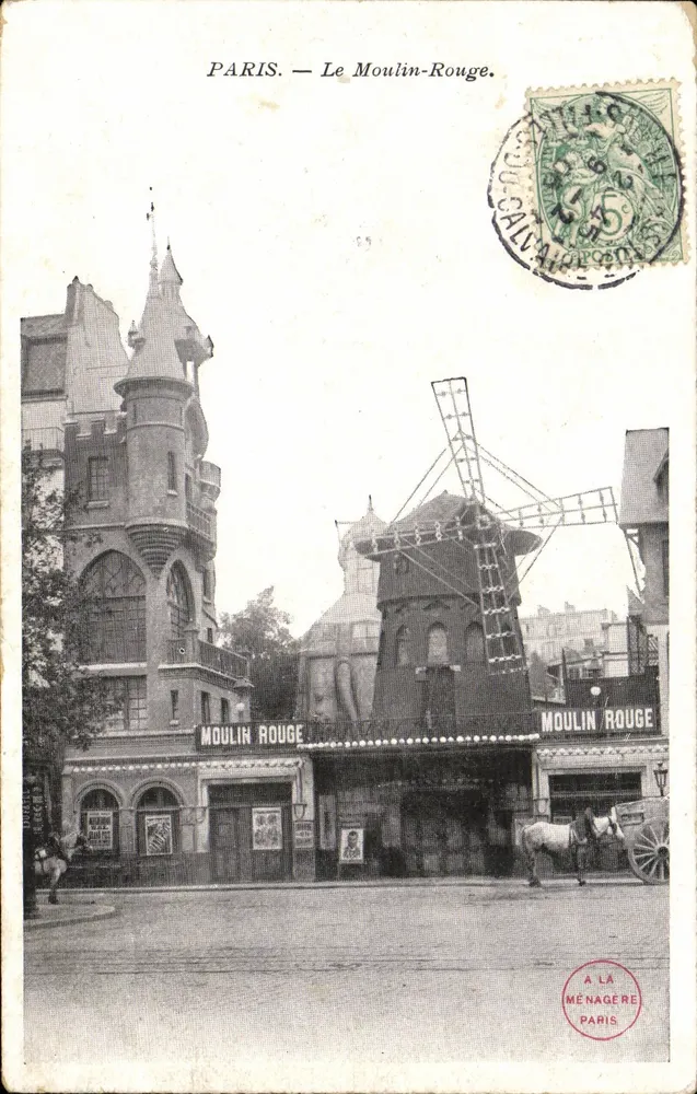 PARIS — O Moulin-Rouge — A LA MÉNAGERE PARIS - Frente