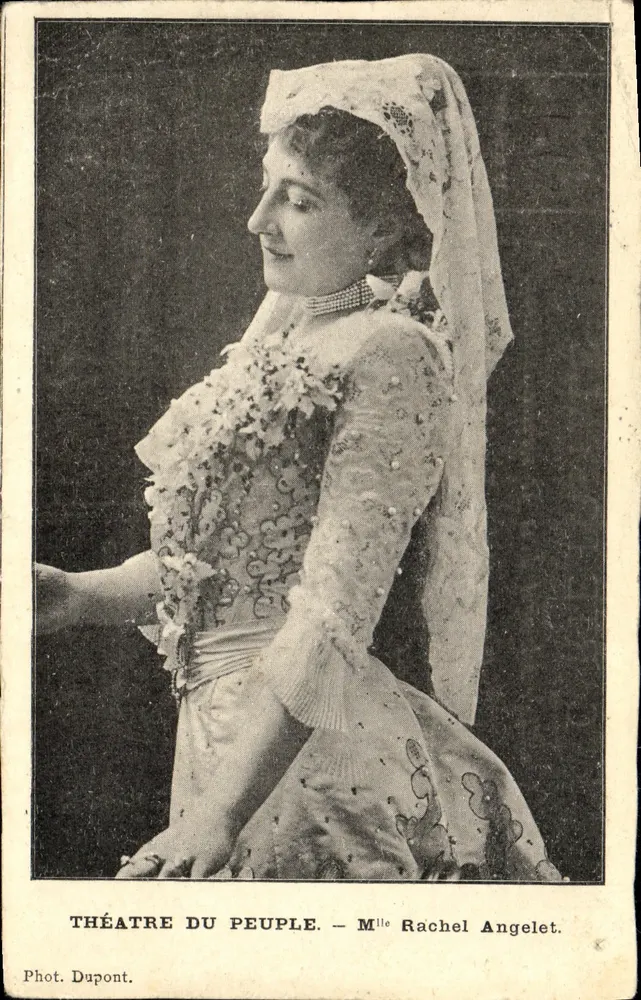 Théâtre du Peuple — Mlle Rachel Angelet — Phot. Dupont - Voorkant