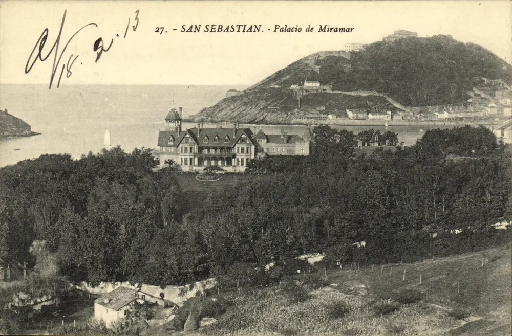 San Sebastián - Palacio de Miramar — Édition G. Galarza, n°27 - Frente
