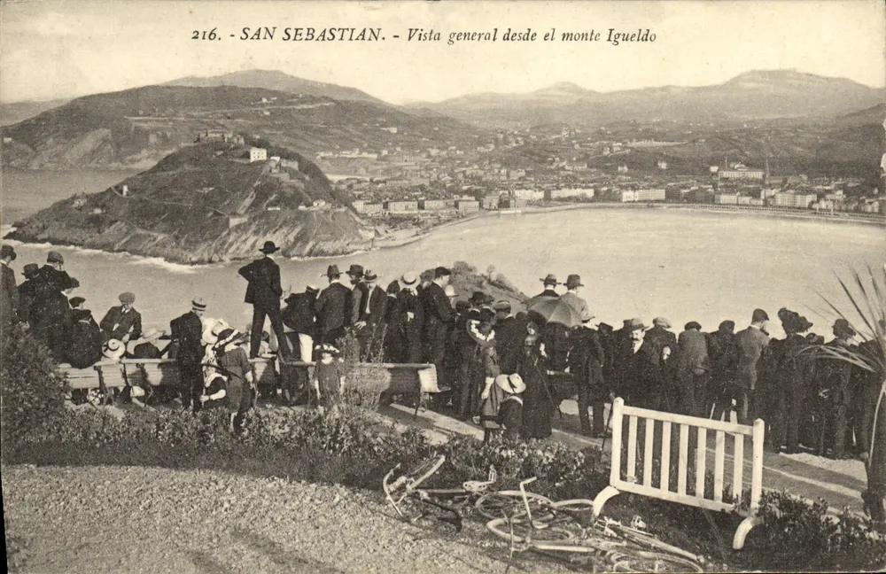 San Sebastián - Allgemeiner Blick vom Monte Igueludo — Ausgabe G. G. Galares, San Sebastián - Vorderseite