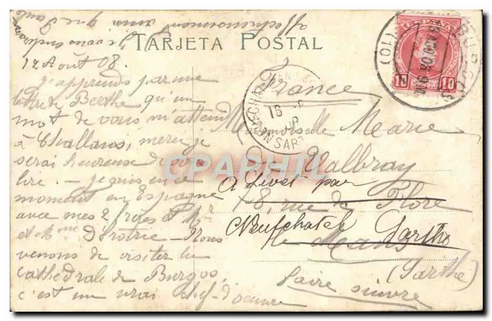 Burgos. Arco de Fernán González — Coleción García. - Verso