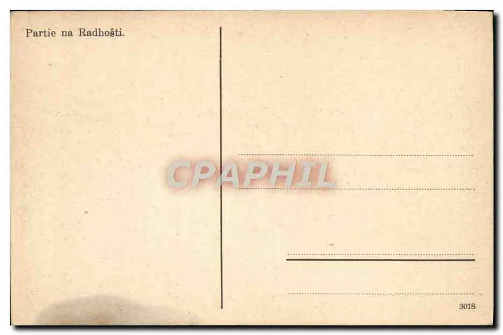 Partie na Radhošti — cena pastoril com rebanho e pessoas — editor desconhecido, n° 3018 - Verso