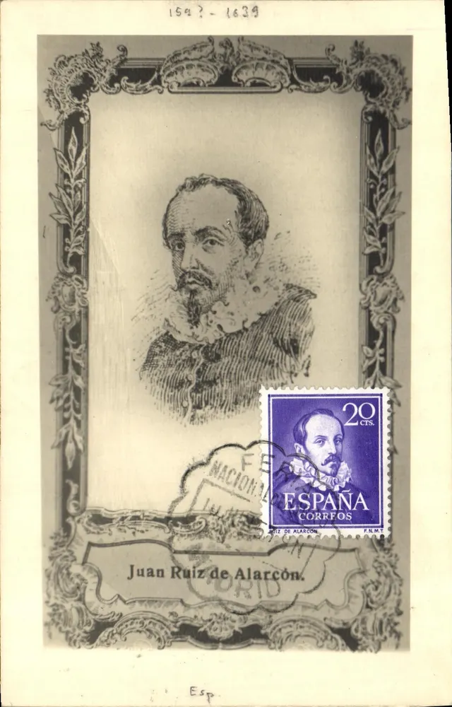 Juan Ruiz de Alarcón — retrato gravado — n°25 - Frente