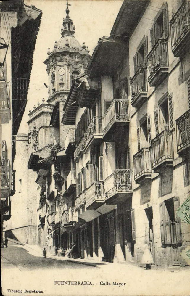 Fuenterrabia — Calle Mayor — Tibureio Berrotaran - Awers