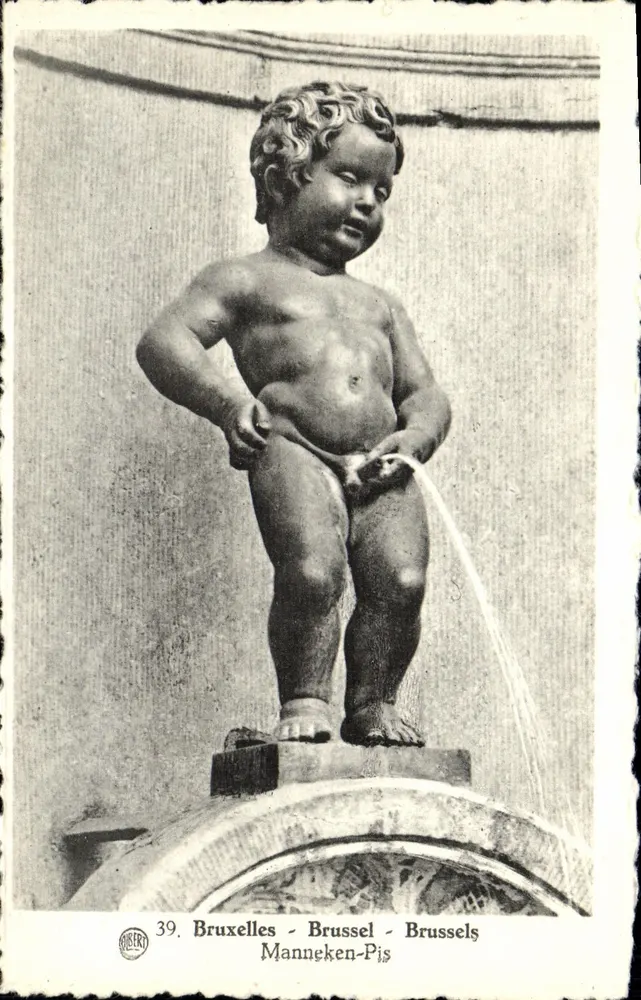 Manneken-Pis em Bruxelas — estatua do menino urinando — editor GIBERT, n° 39 - Frente