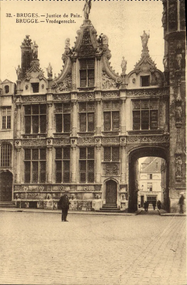 Bruges — Justiça de Paz — Henri Georges, editor Bruxelas, n°32 - Frente
