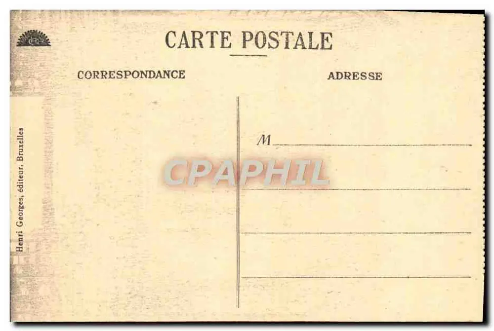 Bruges — Justiça de Paz — Henri Georges, editor Bruxelas, n°32 - Verso