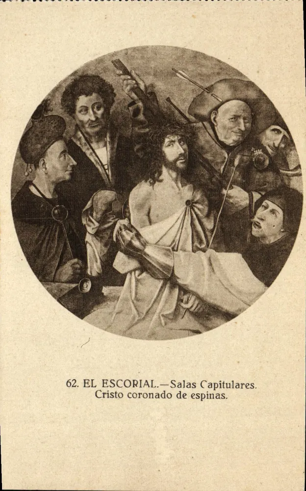 El Escorial — Salas Capitulares. Christus mit Dornenkrone — Serie 62 - Vorderseite