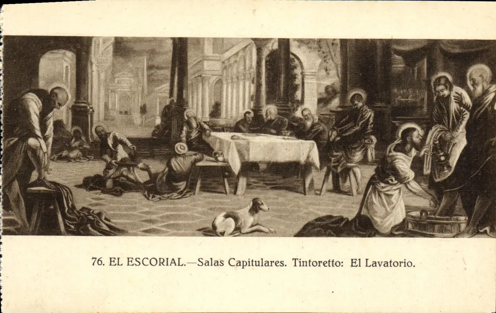 El Escorial — Salas Capitulares — Tintoretto: El Lavatorio - Vorderseite