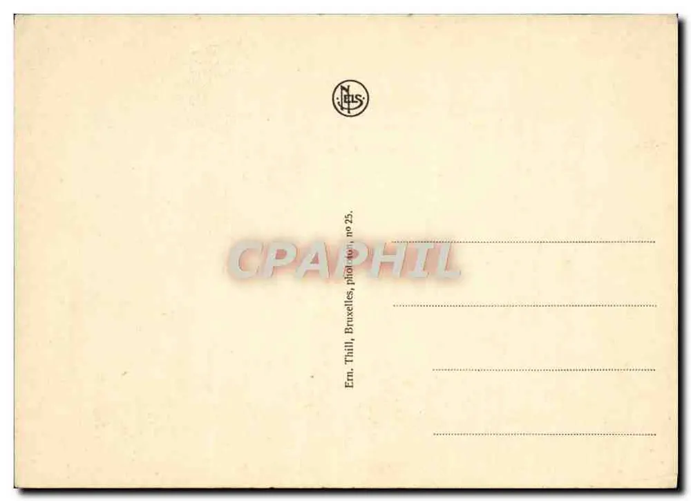 Bruxelas — Igreja de Santa Gudula — editor N. Thill, n° 25 - Verso