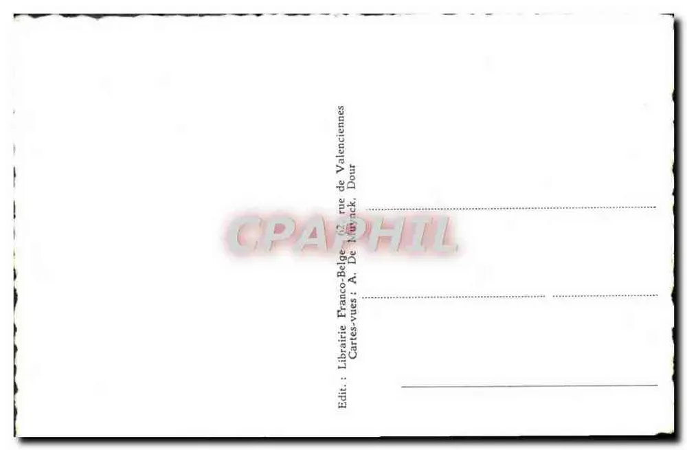 Quiévrain (Bélgica) — Aduanas Internacionales Lado Francés — Librería Franco-Belga - Reverso