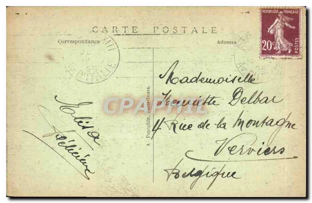 Paris — Ausstellung der dekorativen Künste — Pavillon von Mulhouse und Turm von Burgund - Rückseite
