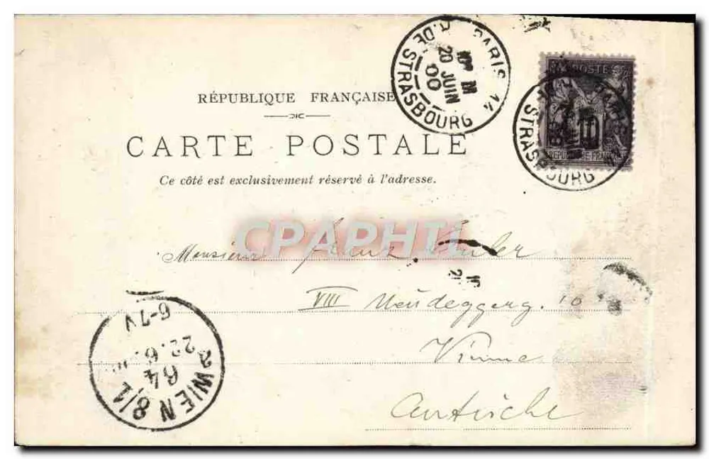Exposition de 1900 — Palais des Eaux et Forêts — éditeur Barolin - Verso