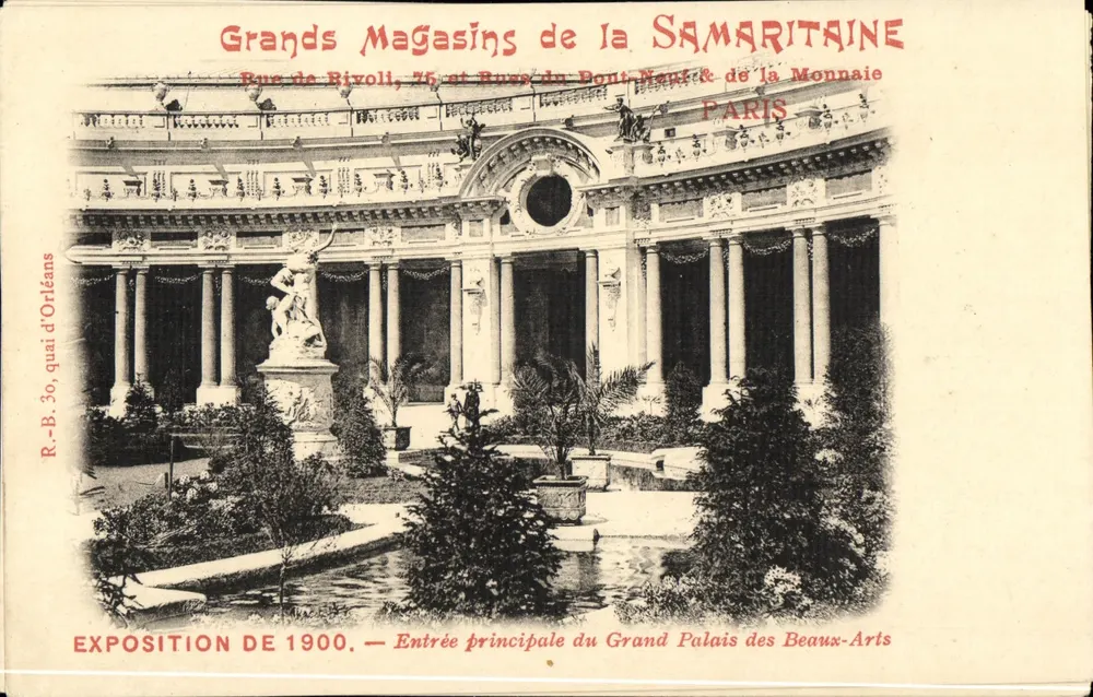 Grand Palais des Beaux-Arts — Haupteingang — Grands Magasins de la Samaritaine, Paris - Vorderseite